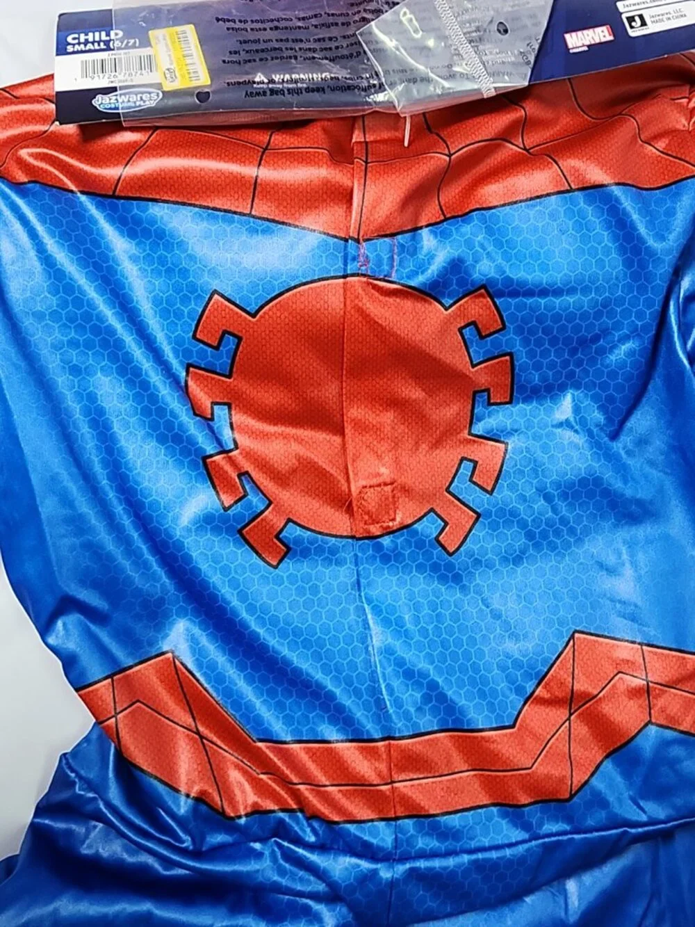 Spiderman Kid's Reflective Muscle Jumpsuit Halloween Costume 6-7 Small Marvel